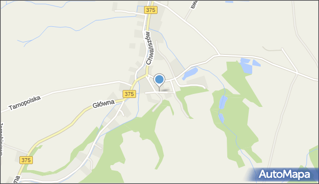 Chwaliszów, Osiedle Młodych, mapa Chwaliszów