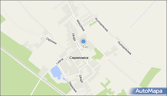 Ciepielowice, Osadników, mapa Ciepielowice