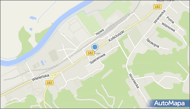 Czarnków, Osiedle Parkowe, mapa Czarnków