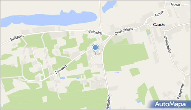 Czarże, Osiedlowa, mapa Czarże