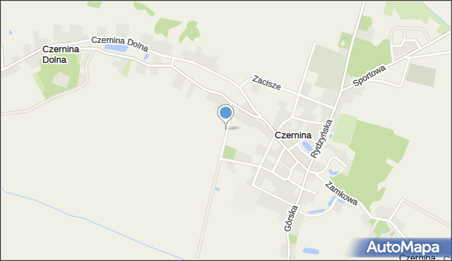 Czernina, Osiedle, mapa Czernina