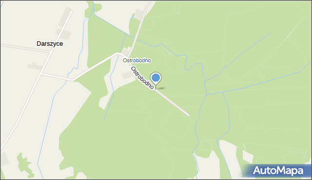 Darszyce, Ostrobodno, mapa Darszyce