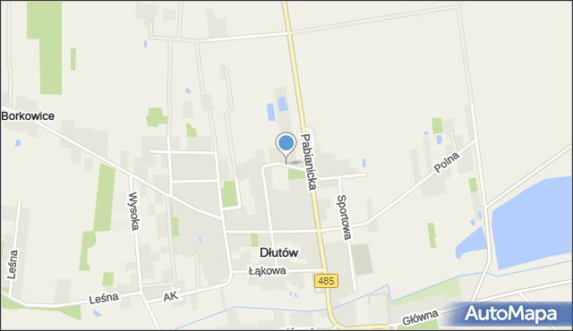 Dłutów, Ostatnia, mapa Dłutów