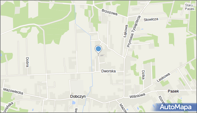 Dobczyn gmina Klembów, Osiedle Młodych, mapa Dobczyn gmina Klembów