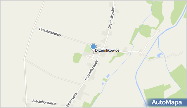 Drzemlikowice, Osiedlowa, mapa Drzemlikowice