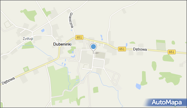 Dubeninki, Osiedlowa, mapa Dubeninki