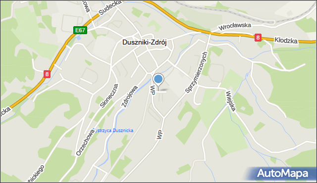 Duszniki-Zdrój, Osiedlowa, mapa Duszniki-Zdrój