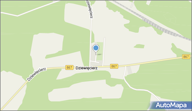 Dziewięcierz, Osiedle Dziewięcierz, mapa Dziewięcierz