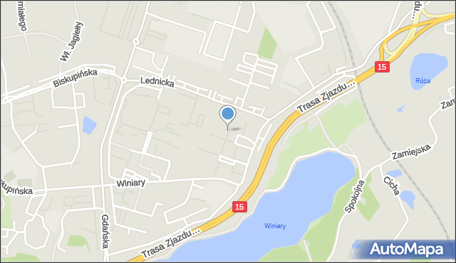 Gniezno, Osiedle Piastowskie, mapa Gniezna