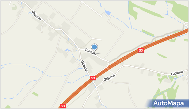 Gostków gmina Stare Bogaczowice, Osiedle, mapa Gostków gmina Stare Bogaczowice