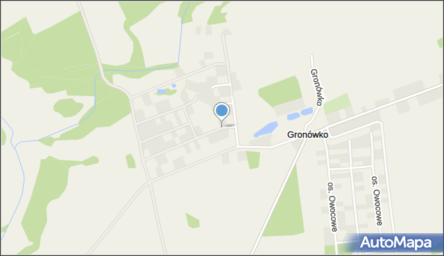 Gronówko gmina Lipno, Osiedle Gronowe, mapa Gronówko gmina Lipno