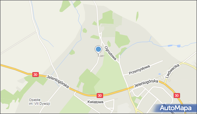 Gryfów Śląski, Osiedle Horyzont, mapa Gryfów Śląski