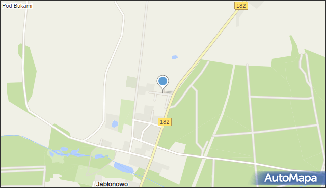 Jabłonowo gmina Ujście, Osiedle Słoneczne, mapa Jabłonowo gmina Ujście
