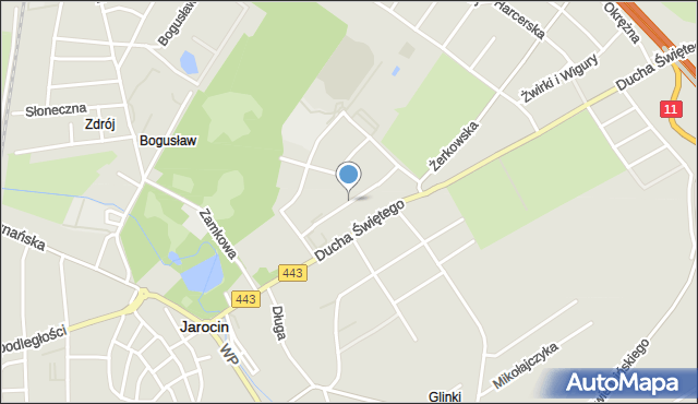 Jarocin, Osiedle Tysiąclecia, mapa Jarocin