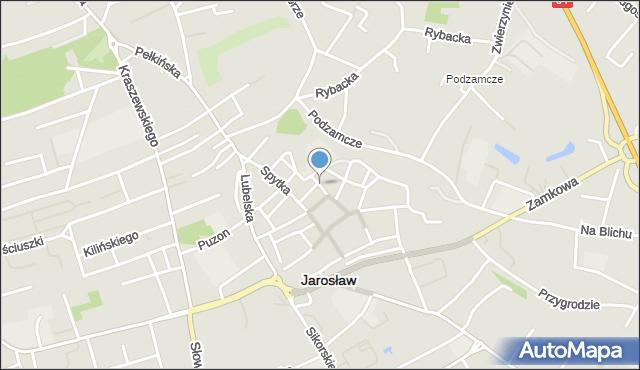 Jarosław, Ostrogskich, mapa Jarosławia