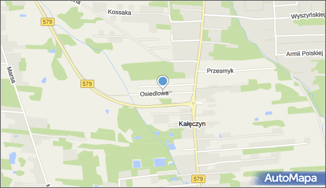 Kałęczyn gmina Grodzisk Mazowiecki, Osiedlowa, mapa Kałęczyn gmina Grodzisk Mazowiecki