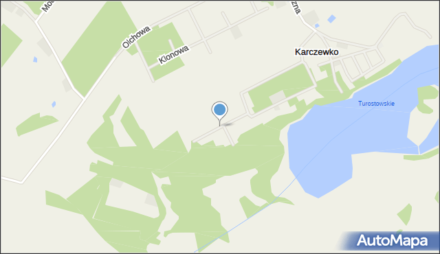 Karczewko, Osiedle Słoneczny Las, mapa Karczewko