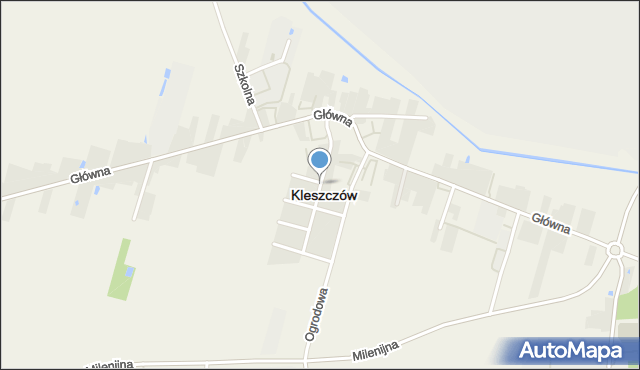 Kleszczów powiat bełchatowski, Osiedlowa, mapa Kleszczów powiat bełchatowski