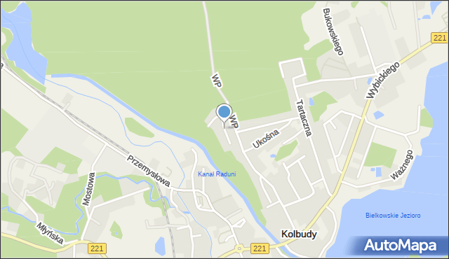 Kolbudy, Osiedlowa, mapa Kolbudy