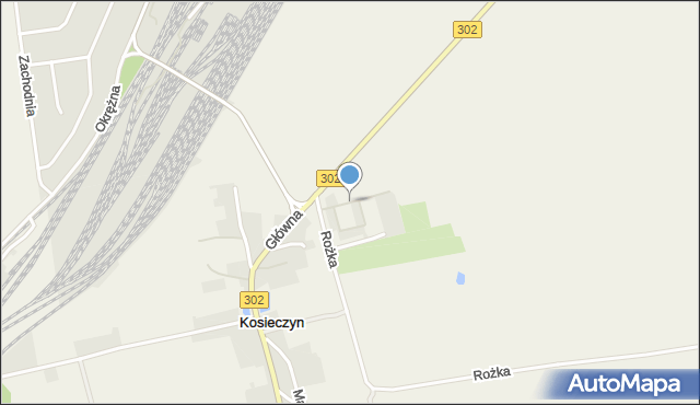 Kosieczyn, Osiedle Słoneczne, mapa Kosieczyn