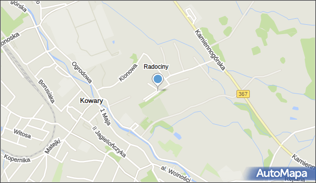 Kowary powiat karkonoski, Osiedle Wichrowa Równia, mapa Kowary powiat karkonoski