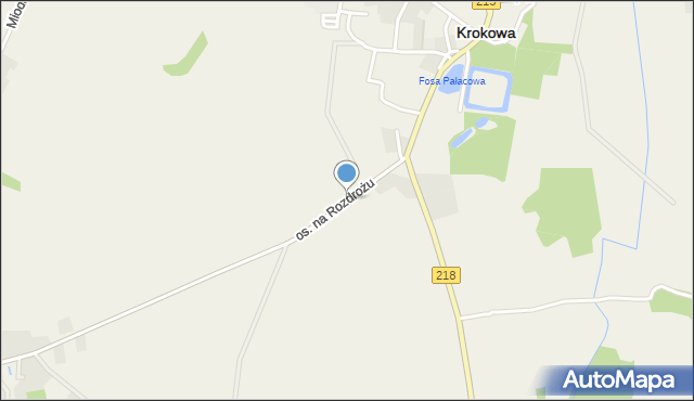 Krokowa, Osiedle na Rozdrożu, mapa Krokowa