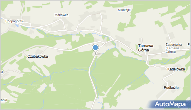Krzeszów gmina Stryszawa, Osiedle Sikorowiec, mapa Krzeszów gmina Stryszawa