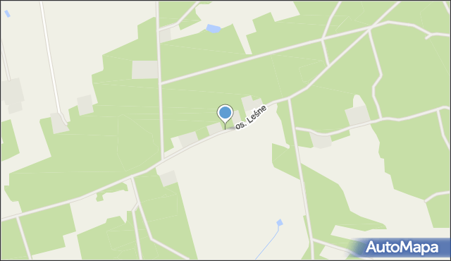 Kuźnica Czarnkowska, Osiedle Leśne, mapa Kuźnica Czarnkowska