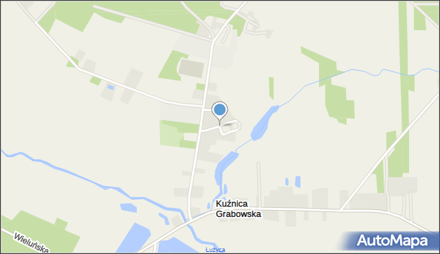 Kuźnica Grabowska, Osiedle Słoneczne, mapa Kuźnica Grabowska