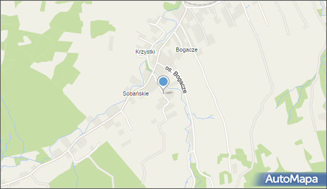 Lachowice, Osiedle Sobańskie, mapa Lachowice