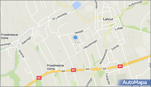 Łańcut, Osiedle Maczka Stanisława, gen., mapa Łańcut