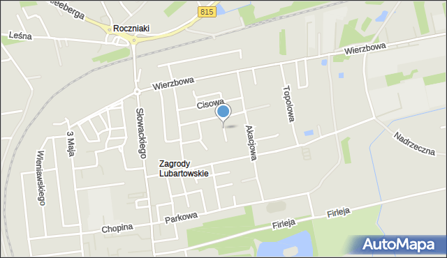 Lubartów, Osikowa, mapa Lubartów