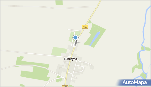 Lubczyna gmina Wieruszów, Osiedle, mapa Lubczyna gmina Wieruszów