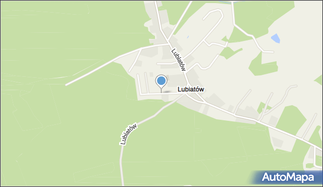 Lubiatów gmina Drezdenko, Osiedle Leśne, mapa Lubiatów gmina Drezdenko