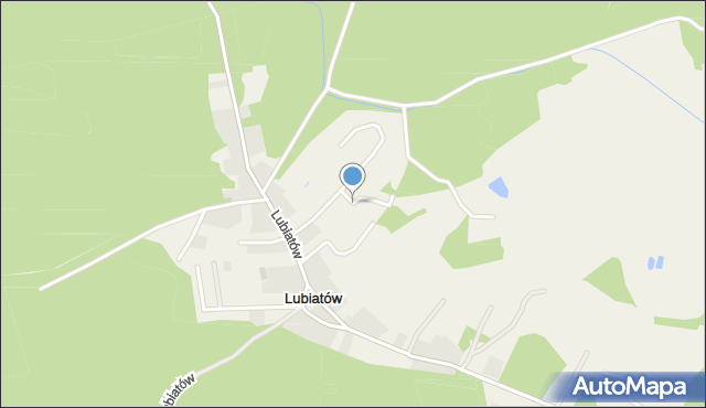 Lubiatów gmina Drezdenko, Osiedle Źródlane, mapa Lubiatów gmina Drezdenko