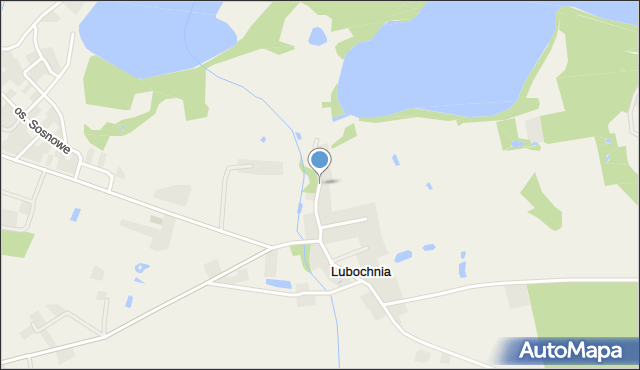 Lubochnia gmina Gniezno, Osiedle Kasztanowe, mapa Lubochnia gmina Gniezno