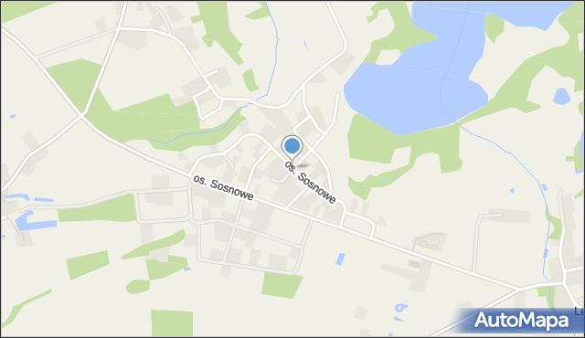 Lubochnia gmina Gniezno, Osiedle Sosnowe, mapa Lubochnia gmina Gniezno