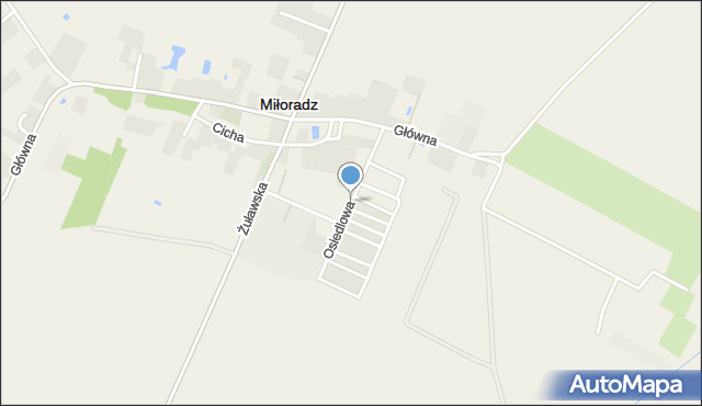 Miłoradz, Osiedlowa, mapa Miłoradz