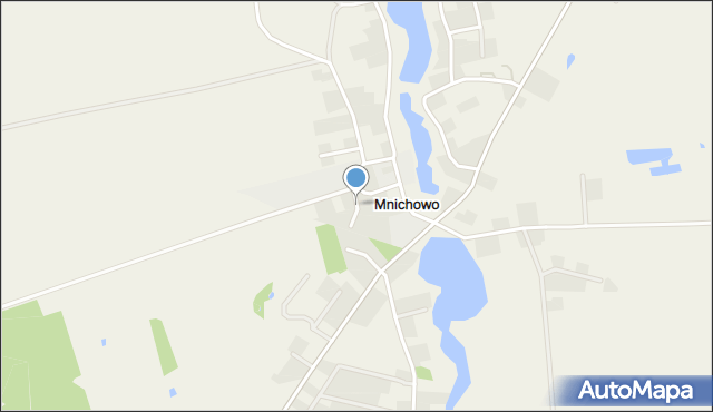 Mnichowo gmina Gniezno, Osiedle Różane, mapa Mnichowo gmina Gniezno