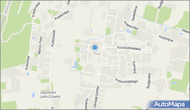 Niemcz, Oszczepników, mapa Niemcz