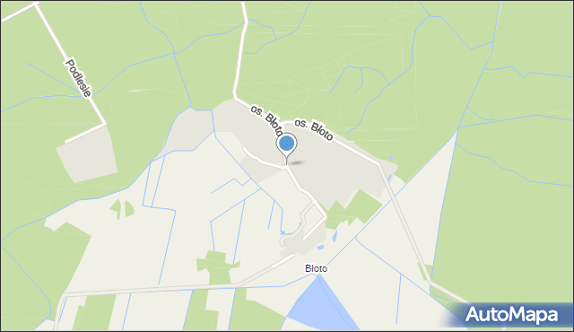 Niepołomice, Osiedle Błoto, mapa Niepołomice