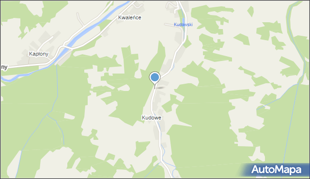 Ochotnica Dolna, Osiedle Kudowe, mapa Ochotnica Dolna