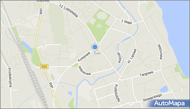 Olecko, Osiedle nad Legą, mapa Olecko