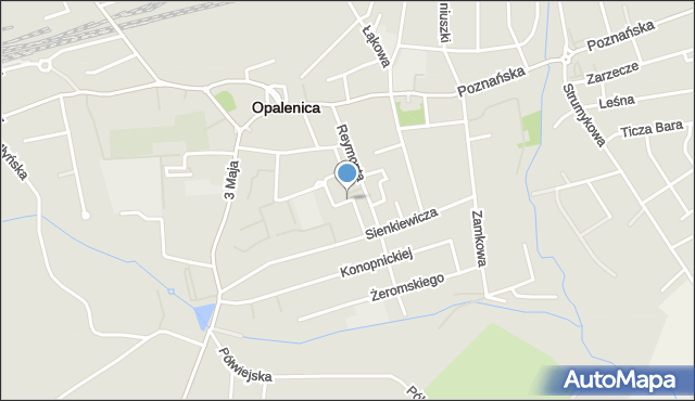 Opalenica powiat nowotomyski, Osiedle Centrum, mapa Opalenica powiat nowotomyski