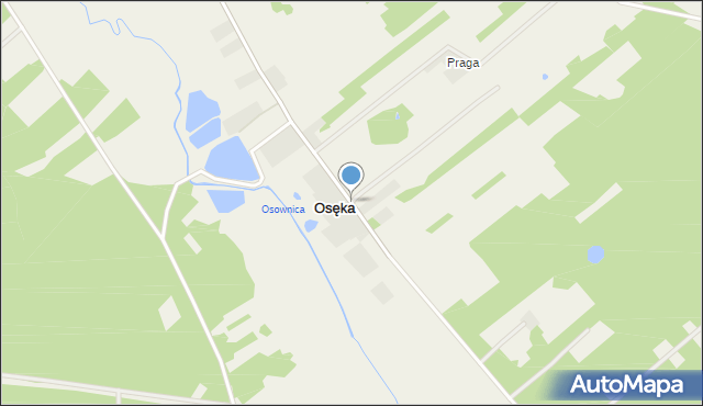 Osęka, Osęka, mapa Osęka