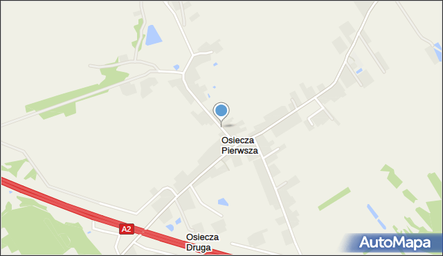 Osiecza Pierwsza, Osiecza Pierwsza, mapa Osiecza Pierwsza