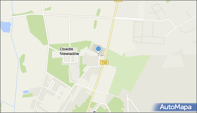 Osiedle Niewiadów, Osiedle Niewiadów, mapa Osiedle Niewiadów