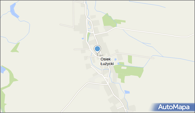 Osiek Łużycki, Osiek Łużycki, mapa Osiek Łużycki