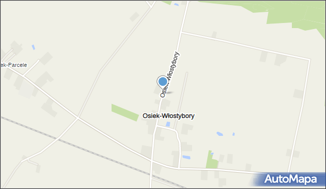 Osiek-Włostybory, Osiek-Włostybory, mapa Osiek-Włostybory