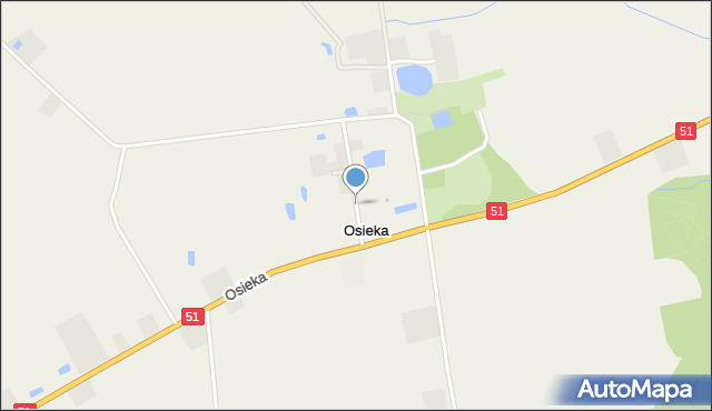 Osieka, Osieka, mapa Osieka